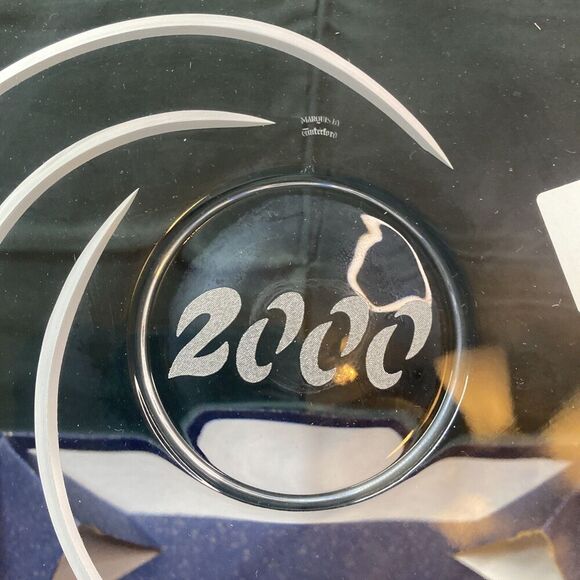 Waterford Marquis Crystal Millennium Centerpiece Platter NEW Shooting Star 2000 - Picture 3 of 10